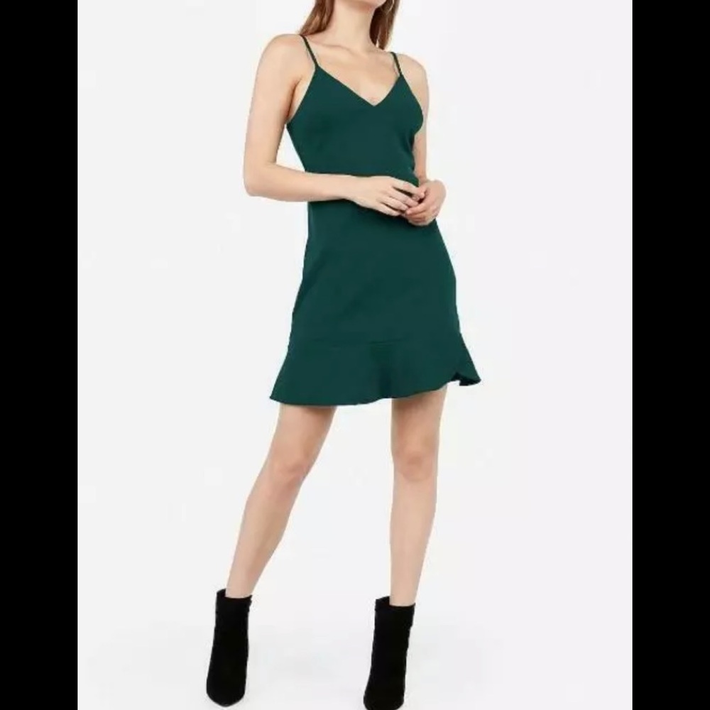 NWT Express flounce hem cami dress